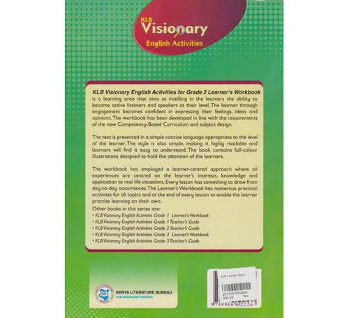 KLB Visionary English Activities Grade 2 Learner's Workbook (Approved)